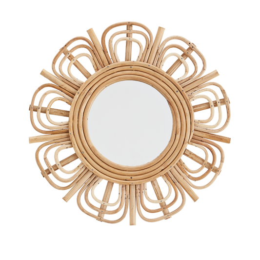 Bamboo Round Mirror