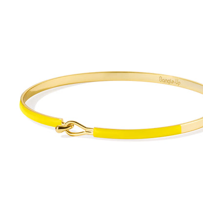 LILY lacquer bracelet with drop clasp in gilded brass