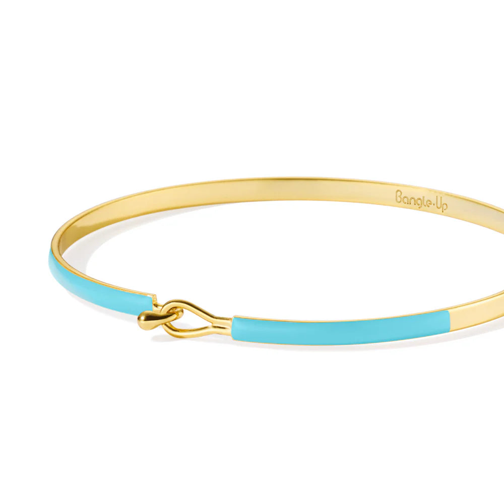 LILY lacquer bracelet with drop clasp in gilded brass