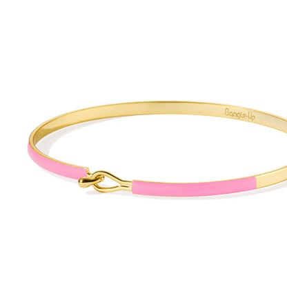 LILY lacquer bracelet with drop clasp in gilded brass