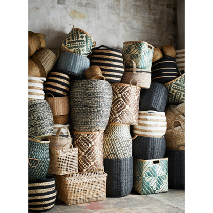 Black Striped Basket S