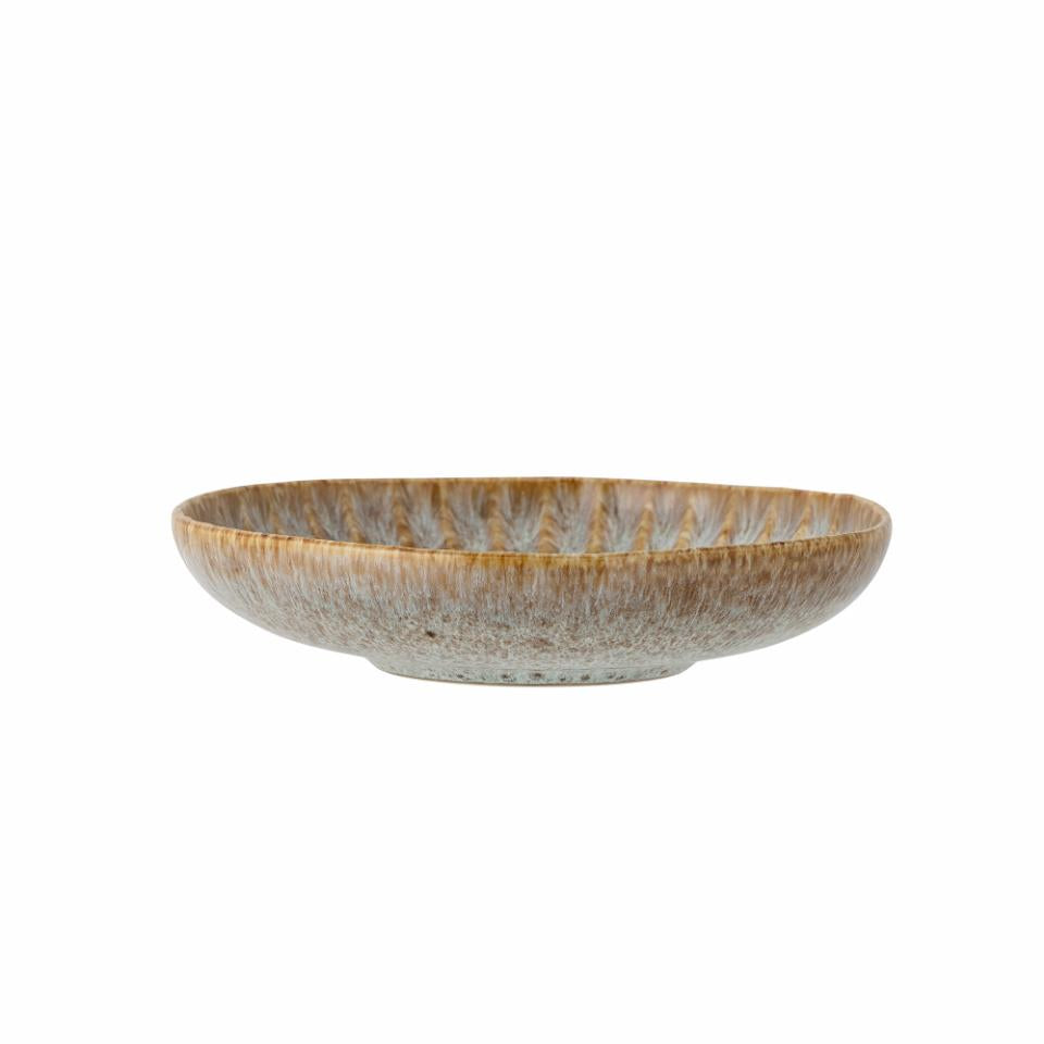 Fleur Plate Deep Nature Stoneware