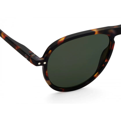 SUN I TORTOISE GREEN LENSES