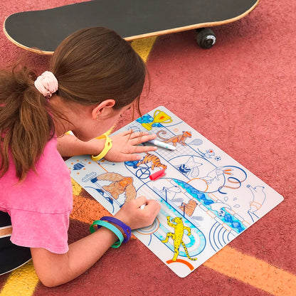 SUPER PETIT LARGE DRAWING KIT OLYMPIC SPORTS