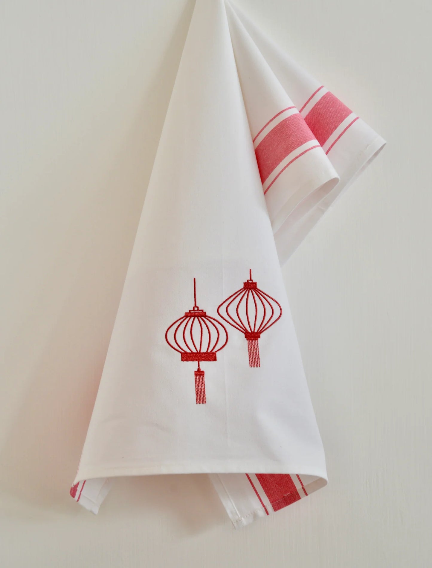 ZEST of Asia Tea towel with Red Lanterns