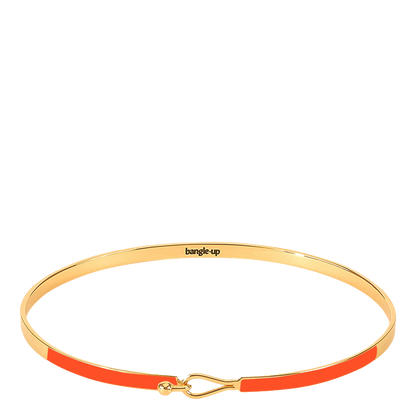 LILY lacquer bracelet with drop clasp in gilded brass
