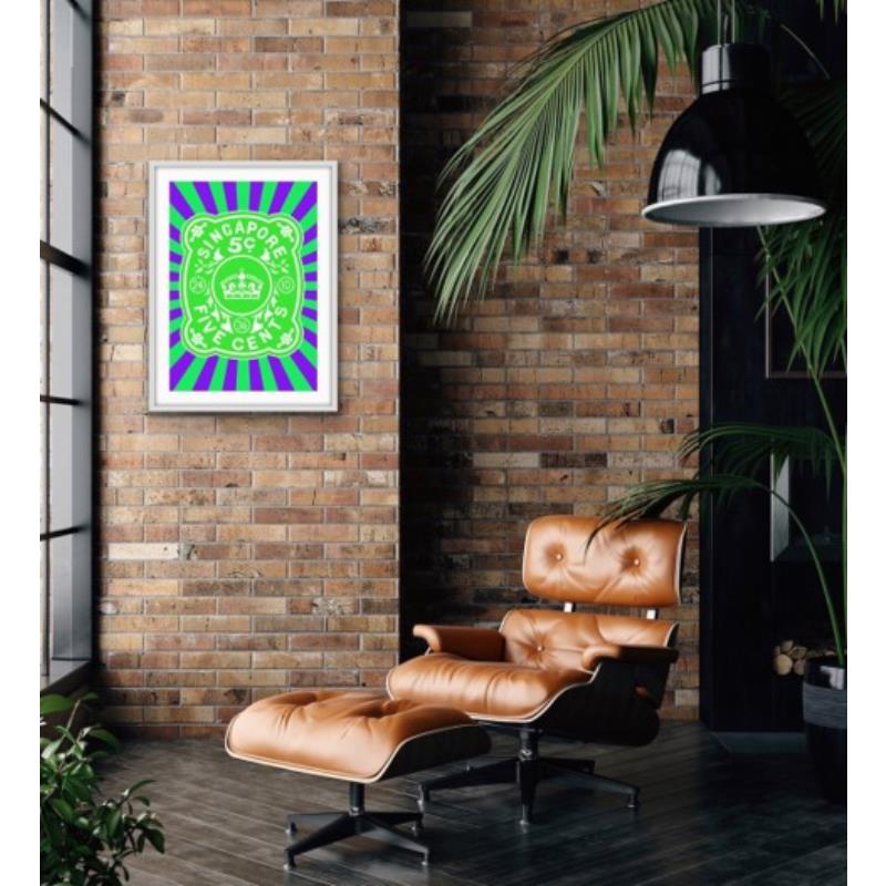 Green Painting Gabriel Dufourcq With Frame