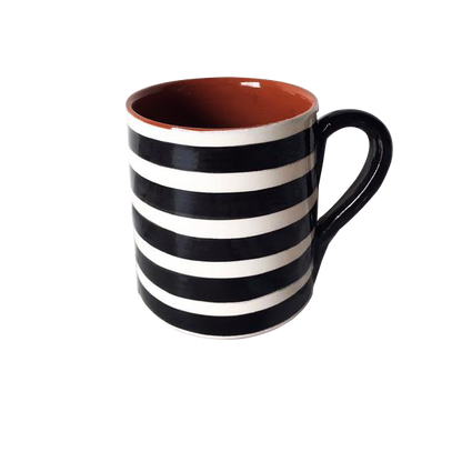 Maison Marcel Casa Cubista Black Horizontal Stripes Mug