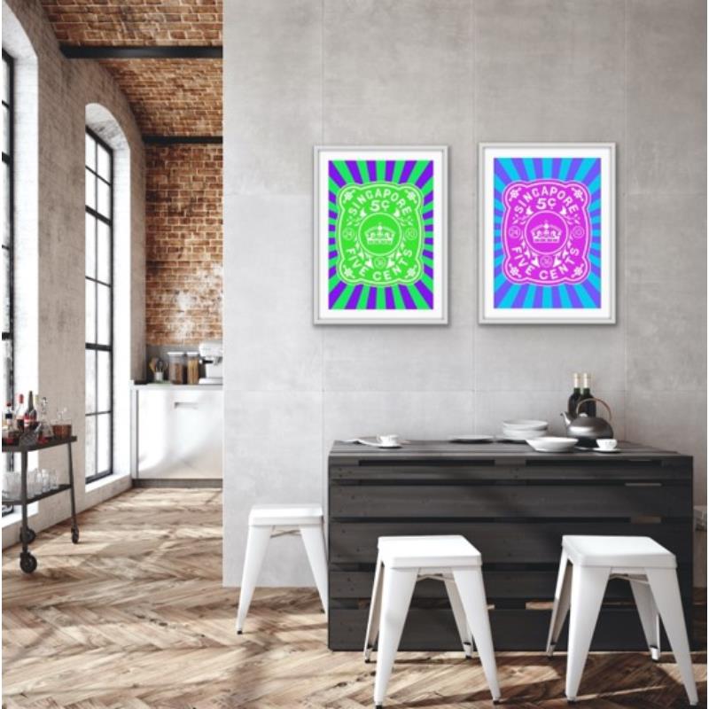 Green Painting Gabriel Dufourcq With Frame