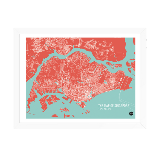 Singapore Map Red